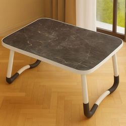 میز تحریر تاشو ساده سایز 50 در 70 طرح سنگ