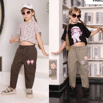 شللوار کتان گلدار 10811