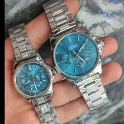 ساعت مردانه و زنانه کاسیو طرح کرنو مدل 781090ضد آب تقویم فعال