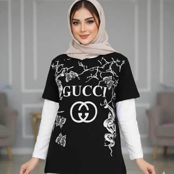 تیشرت لانگ نگینی