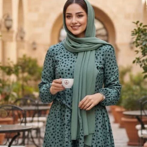 پیراهن ساحلی شیک زنانه سبز