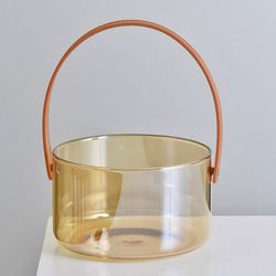 آجیل و میوه خوری دسته چرم