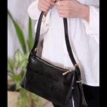 کیف دوشی دخترانه مجلسی چرم براق | کیف زنانه شیک کد 1454