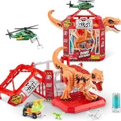 اسباب بازی مدل دایناسور ژوراسیک طرح رباتی چراغدار صدادار کد ZURU 71127