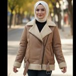 کت چرم بوفالو  دخترانه