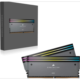 رم کورسیر دو کاناله Corsair Dominator Titanium RGB DDR5 6000MHz CL30 – ظرفیت 64 گیگابایت اصلی