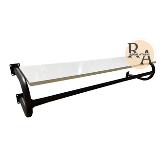 رگال دیواری با شلف سفید mdf