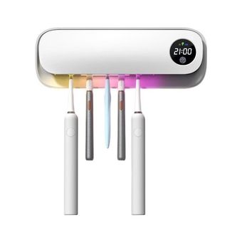 نگهدارنده دیواری و ضدعفونی‌کننده مسواک UV | 5 جایگاه