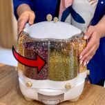 جاحبوباتی گرد چرخشی 6 خانه وارداتی جنس اکرولیک نشکن