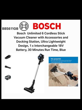 جاروشارژی بوش مدل BBS611GB با ضمانت اصالت و سلامت کالا