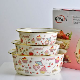 لگن لعابی طرح دار