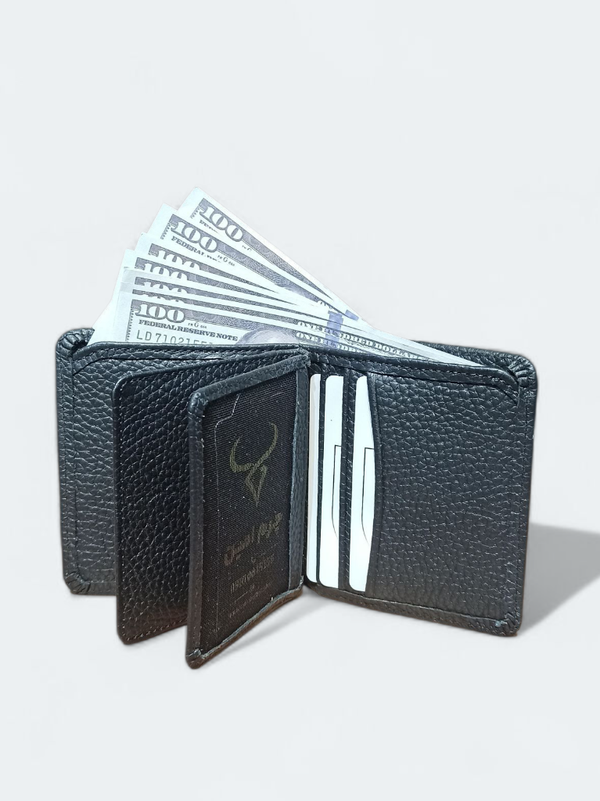 کیف پول جیبی مردانه چرم طبیعی مدل فرح
