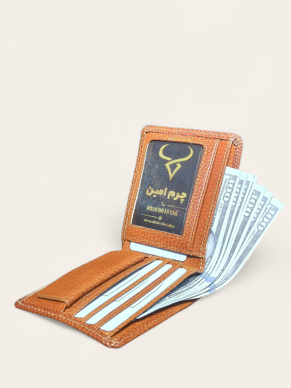 کیف جیبی مردانه چرم طبیعی مدل amazon