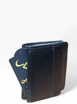 کیف پول جیبی مردانه چرم طبیعی مدل آیهان