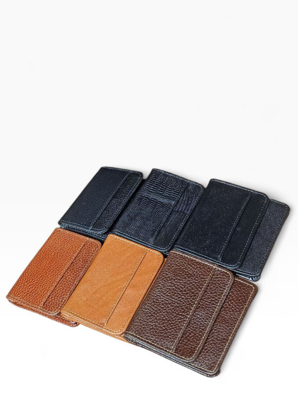 کیف پول جیبی مردانه چرم طبیعی مدل آیهان