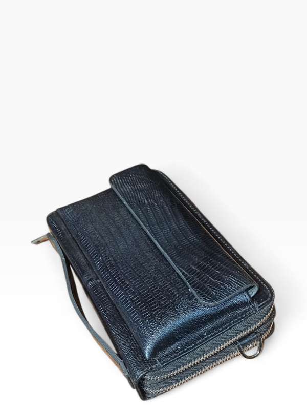 کیف مدارک و موبایل دستی و دوشی چرم طبیعی