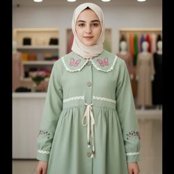 مانتو نوجوان تینا | در دو رنگ جذاب | 10 تا 14 سال