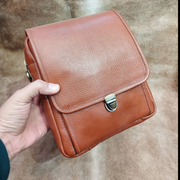 کیف دوشی تمام چرم بزرگ