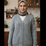 ژاکت زنانه شیک طرح لوزی