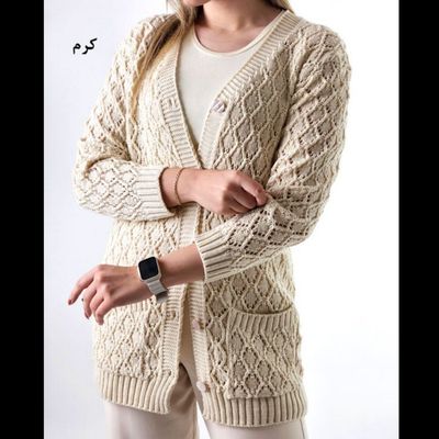 ژاکت زنانه شیک طرح لوزی