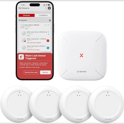 حسگر هوشمند نشت آب X-Sense Wi-Fi با پایه SBS50 آمازون