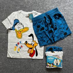 ست تیشرت و شلوارک پسرانه دیزنی کد EU4010