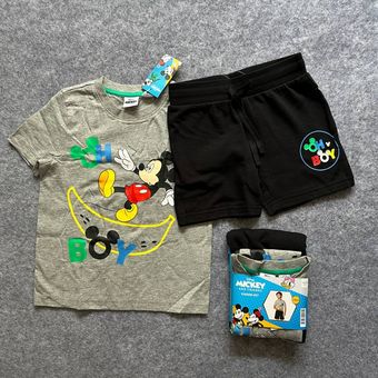 ست تیشرت و شلوارک پسرانه دیزنی کد EU4011