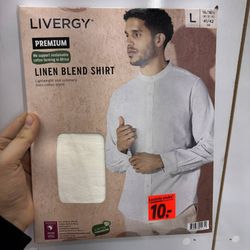 پیراهن لینن مردانه لیورجی کد EU4062