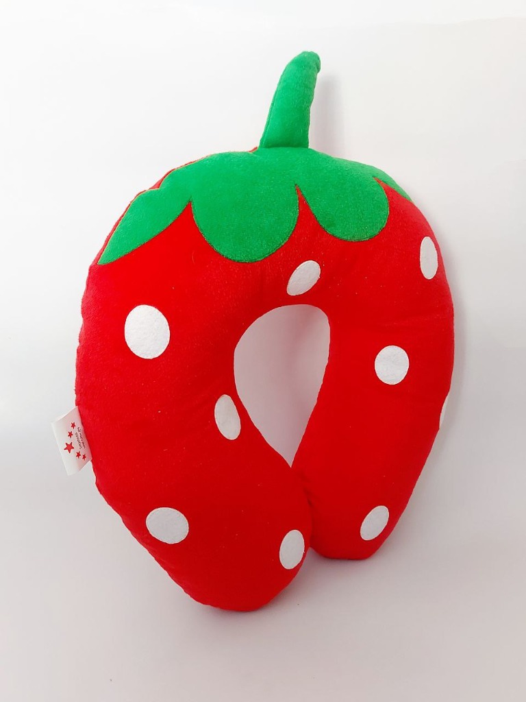 بالش گردنی فانتزی توت فرنگی