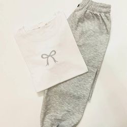 ست گلدوزی پاپیون (سفید)