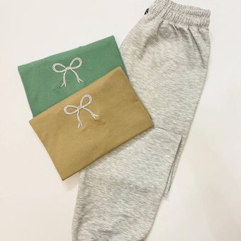 ست گلدوزی پاپیون (خردلی)