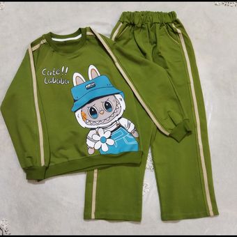 بلوز و شلوار اسپرت رنگ سبز