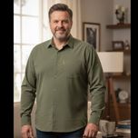 پیراهن شیک مردانه قواره بزرگ تک جیب