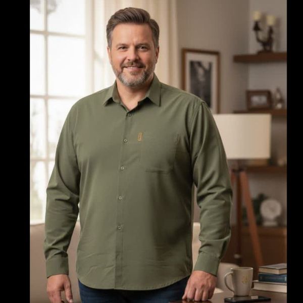 پیراهن شیک مردانه قواره بزرگ تک جیب