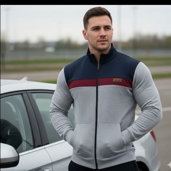 سویشرت مردانه شیک طرح پرچمی پاییزه