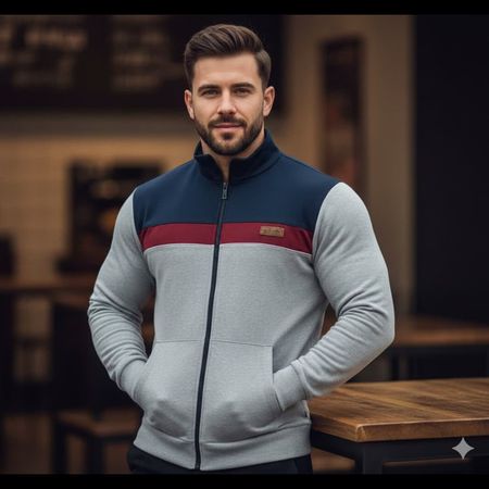 سویشرت مردانه شیک طرح پرچمی پاییزه