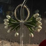 دسته گل لاله مصنوعی 12 شاخه مدل عصایی اروپایی