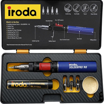 کیت هویه گازی حرفه‌ای IRODA SolderPro اصلی