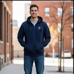 سویشرت مردانه شیک طرح  نایک سورمه ای