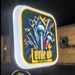 تابلو لایت باکس مربع دو طرفه