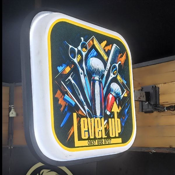 تابلو لایت باکس مربع دو طرفه