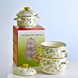 ست قابلمه لعابی3 تایی دربدار