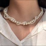 گردنبند دولاین مرواریدی