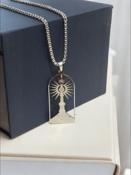 گردن آویز استیل خورشید نجف (رنگ ثابت)