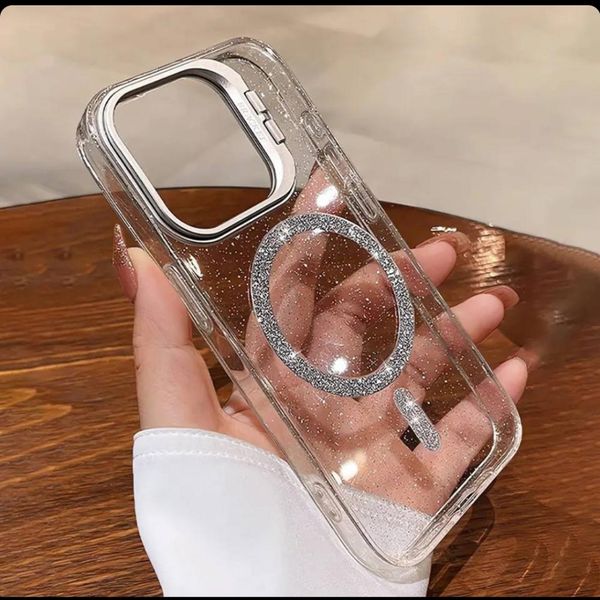 قاب مگسیف ساپورت استندشو شاین اکلیلی مدل Shiny Magsafe Stand برای آیفون