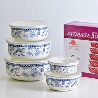 ست 5 تکه دربدار لعابی