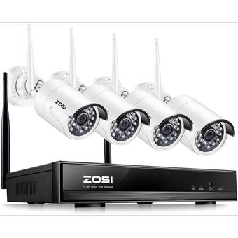 سیستم دوربین مداربسته بی‌سیم ZOSI 1080P 1TB SSD