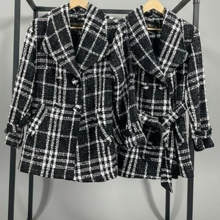 پالتو چارخونه پشمی