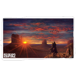 پد موس گیمینگ 30*80 طرح RED DEAD 014