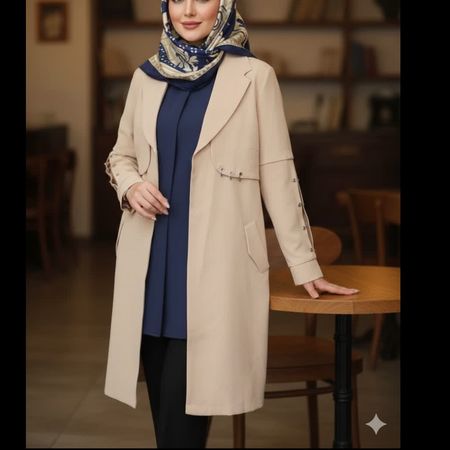 مانتو شیک زنانه کرپ